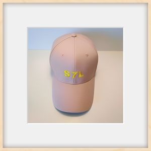 S7L Signature 7 Label cotton twill baseball cap / pink